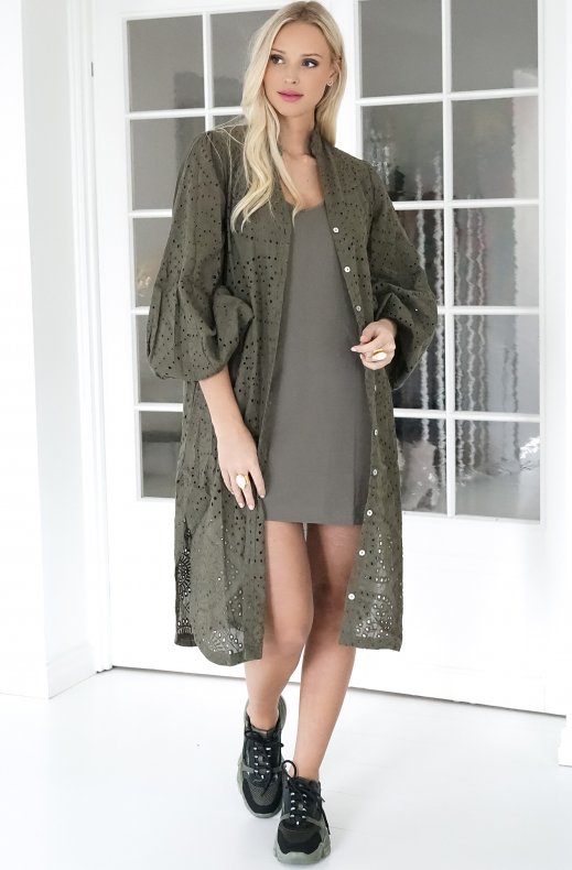 Blond Hour - Angelic Shirt Dress - Olive