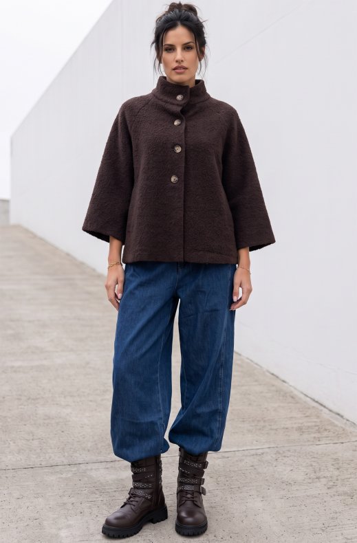 Blond Hour - Bellini Boucle Jacket - Brown