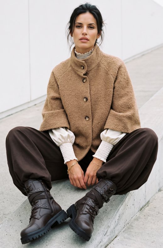 Blond Hour - Bellini Boucle Jacket - Camel