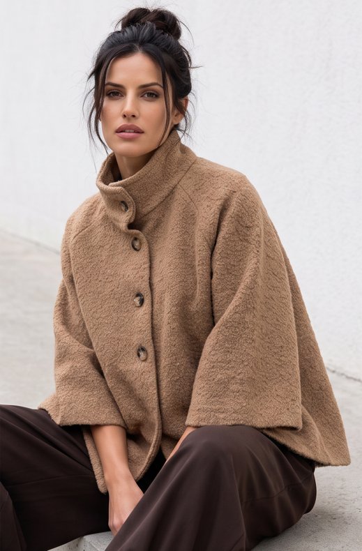 Blond Hour - Bellini Boucle Jacket - Camel