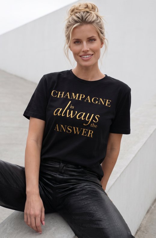 Blond Hour - Champagne t-shirt - Black Gold