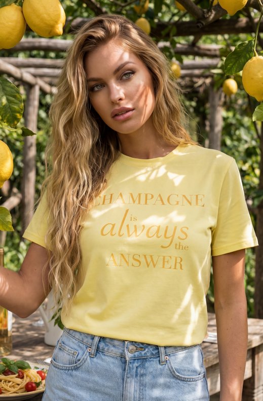 Blond Hour - Champagne t-shirt - Sunshine Yellow-Gold