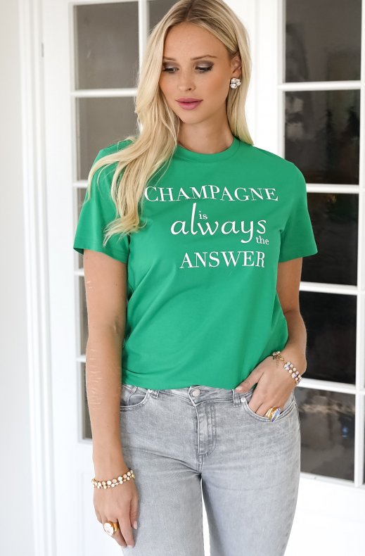 Blond Hour - Champagne T-shirt - Vibrant Green