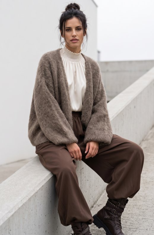 Blond Hour - Cortina Cardigan - Fango