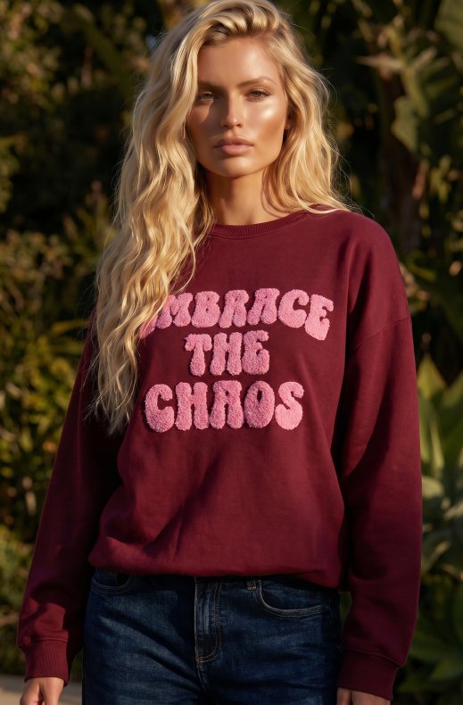 Blond Hour - Chaos Long Sweater - Bordeaux