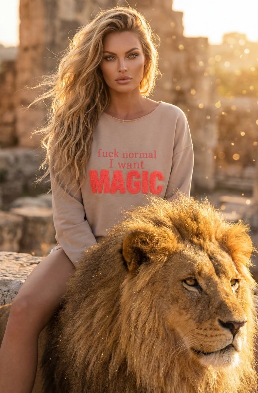Blond Hour - I Want Magic Sweater - Beige