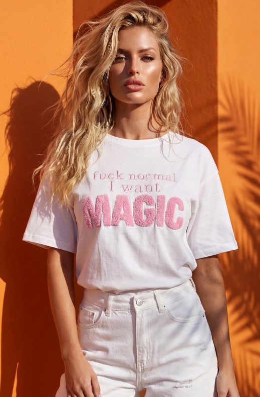Blond Hour - I Want Magic Tshirt - White
