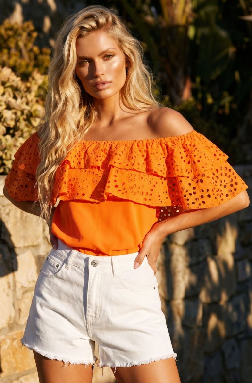 Blond Hour - Grace Top - Orange