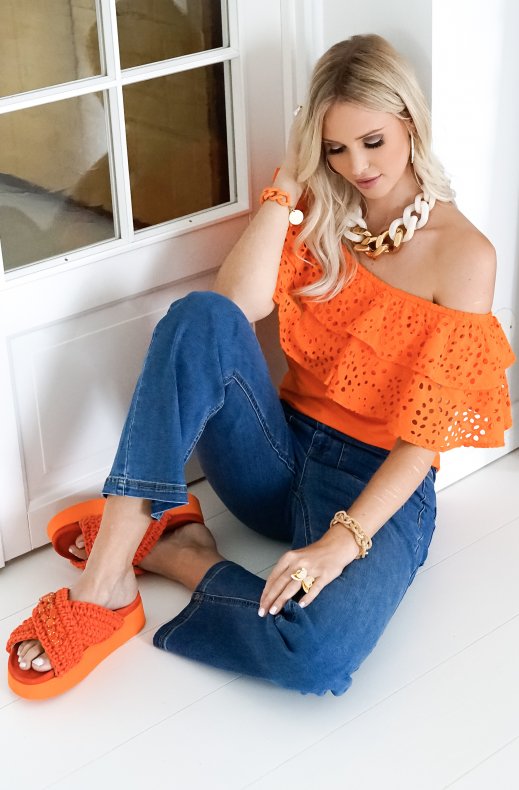 Inuikii - Woven Stone Platform - Orange