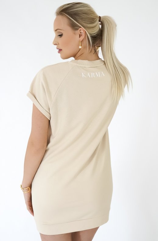 Blond Hour - Karma Sweatshirt Dress - Beige