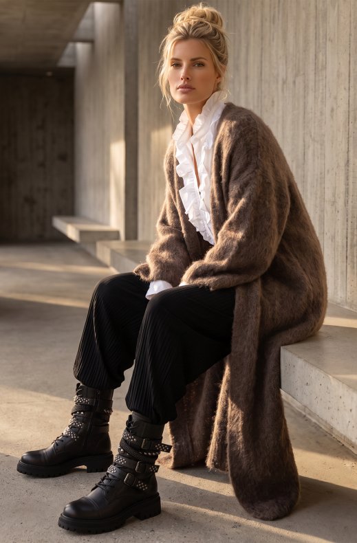 Blond Hour - Lodge Cardigan - Taupe