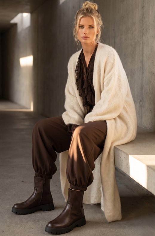 Blond Hour - Lodge Cardigan - Beige