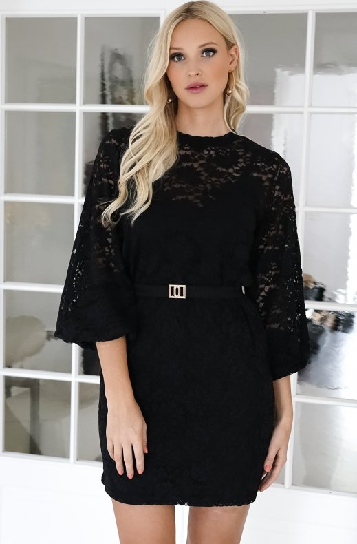 Blond Hour - Mist dress lace - Black