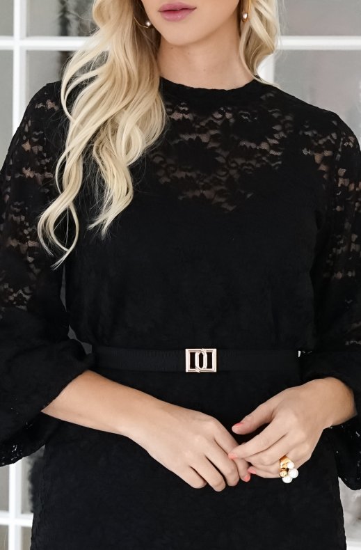 Dante 6 - Monogram Petite Belt- Raven