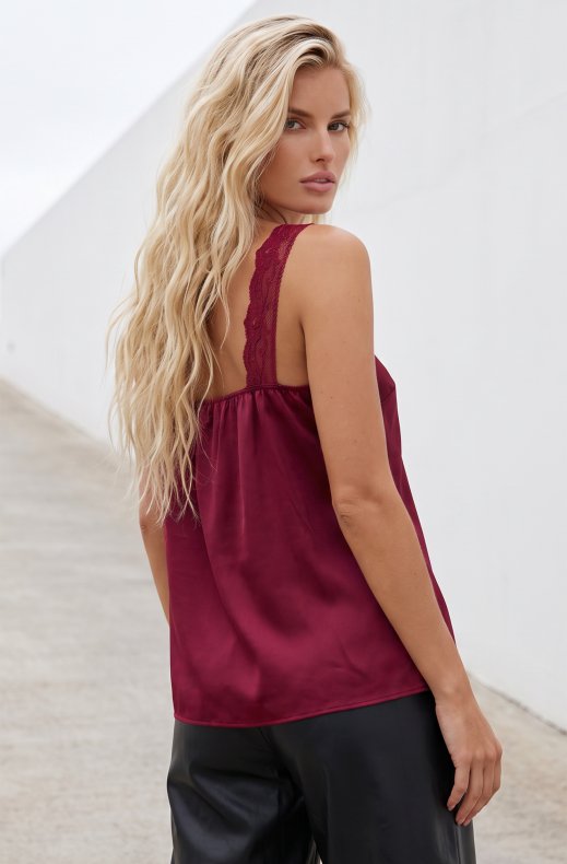 Blond Hour - The perfect lace tank top - Bordeaux