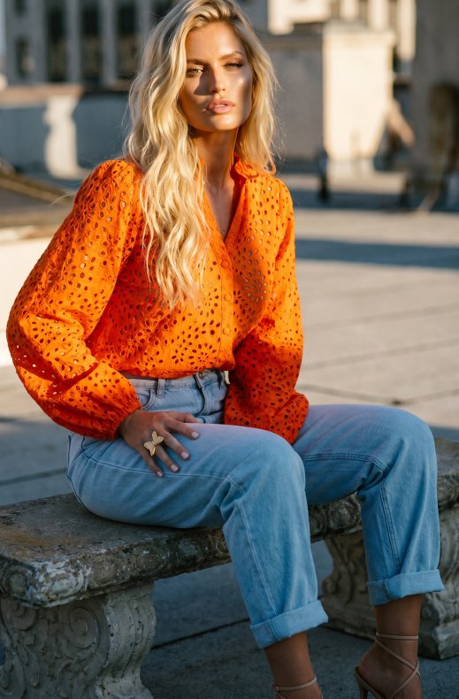 Blond Hour - Refined Blouse - Orange