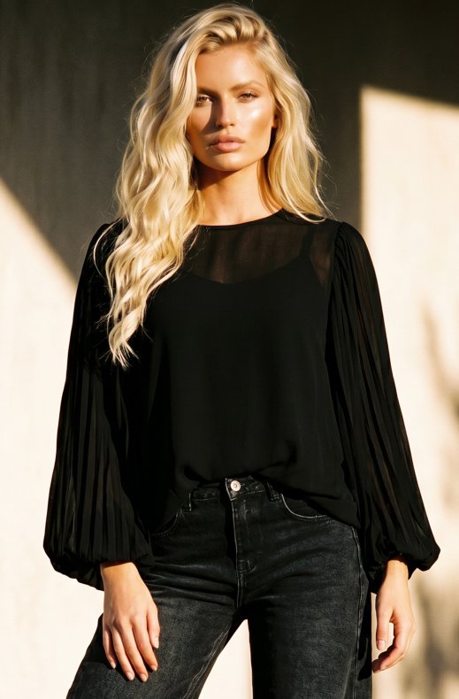 Blond Hour - Riviera Blouse - Black