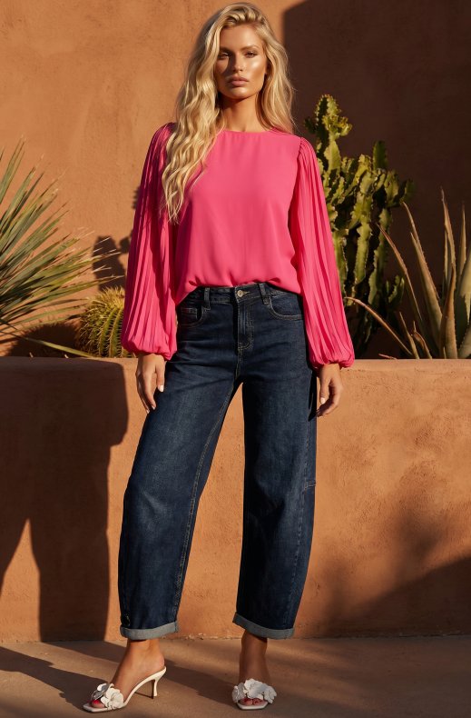 Blond Hour - Riviera Blouse - Cerise