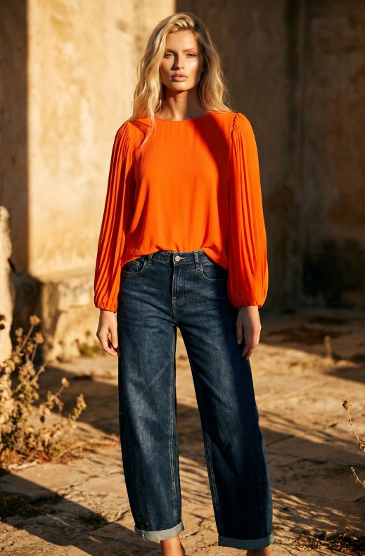 Blond Hour - Riviera Blouse - Orange