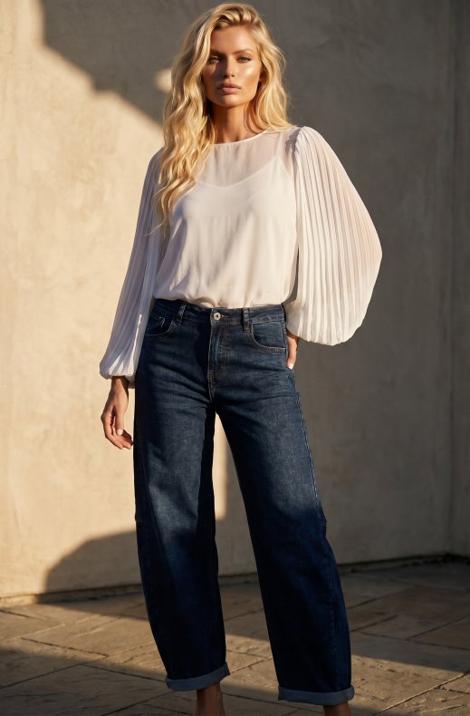 Blond Hour - Riviera Blouse - White
