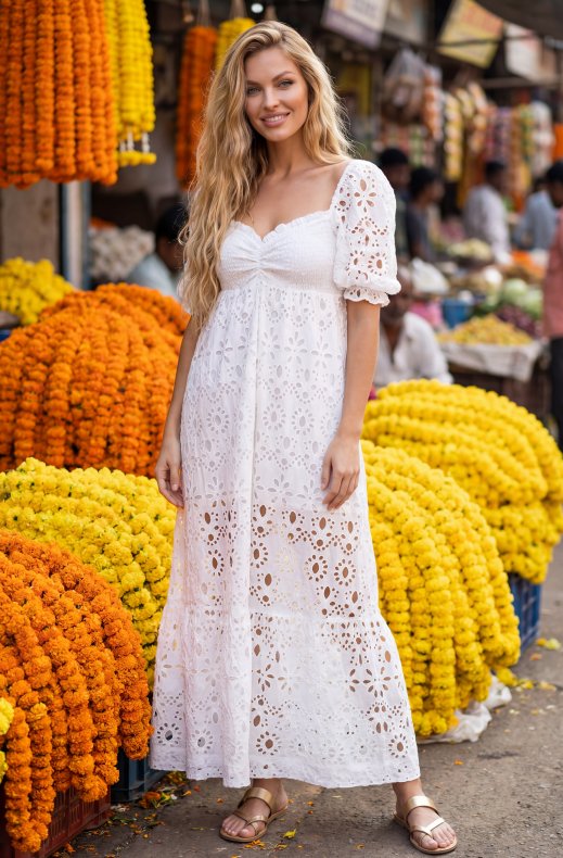 Blond Hour - Sienna Maxi Dress - White