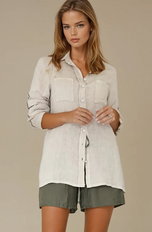 Blond Hour - Time Linen shirt - Sand