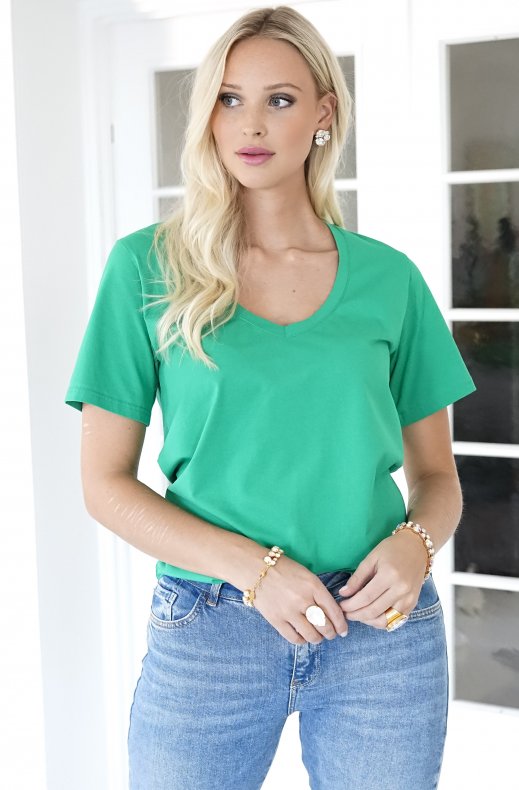 Blond Hour - The perfect V- neck tshirt - Vibrant Green