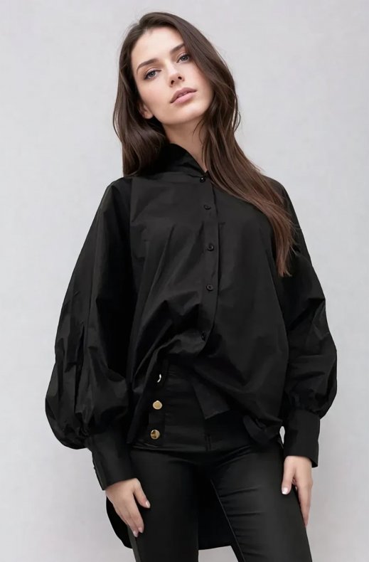 Mixed Brands - Longer Shirt 3257 - Black