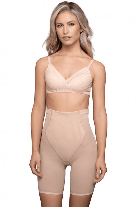 Bye Bra - Powermesh High Waist Short Beige