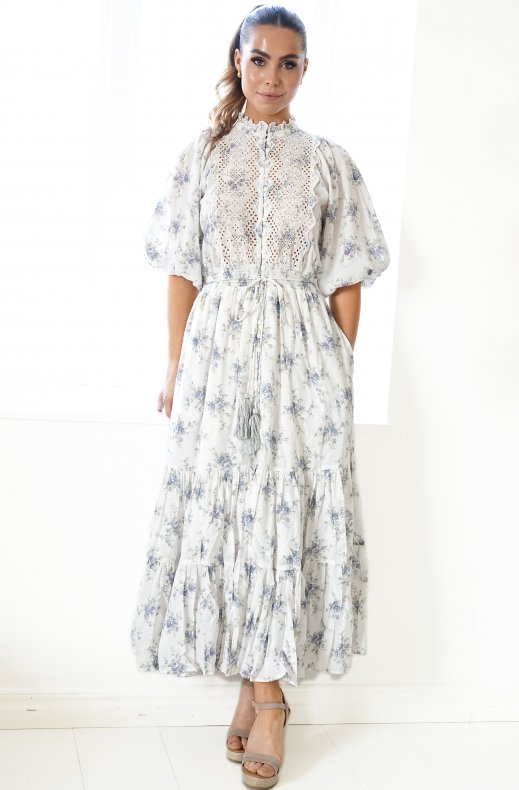By Timo - Cotton Slub Maxi Dress Flower Buds