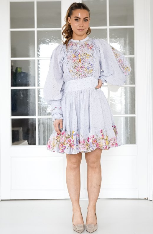 By Timo - Cotton Slub Mini Dress Flower Market