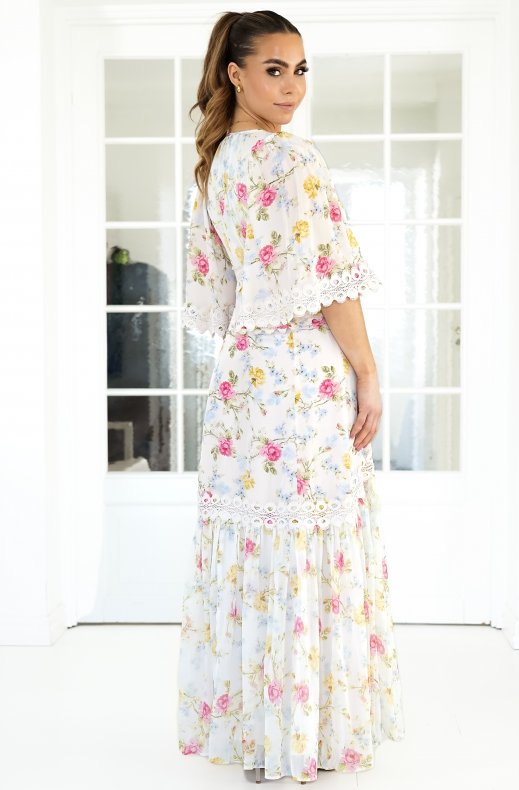 By Timo - Satin Embroidery Dress Daylight Roses