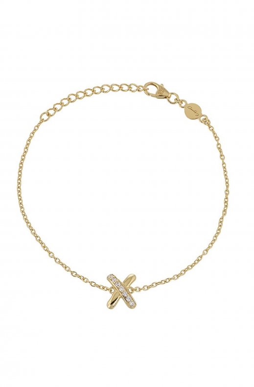 Carolina Gynning Jewelry - Cross My Heart Bracelet Goldplated