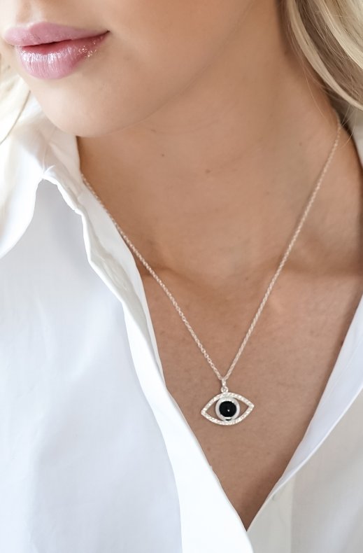 Carolina Gynning Jewelry - Devine Eye Necklace Silver