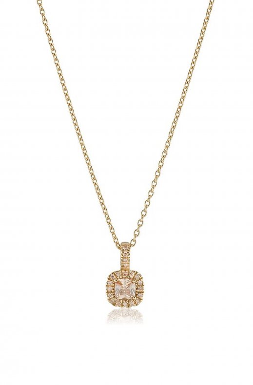 Carolina Gynning Jewelry - Glamorous Necklace Goldplated Champagne