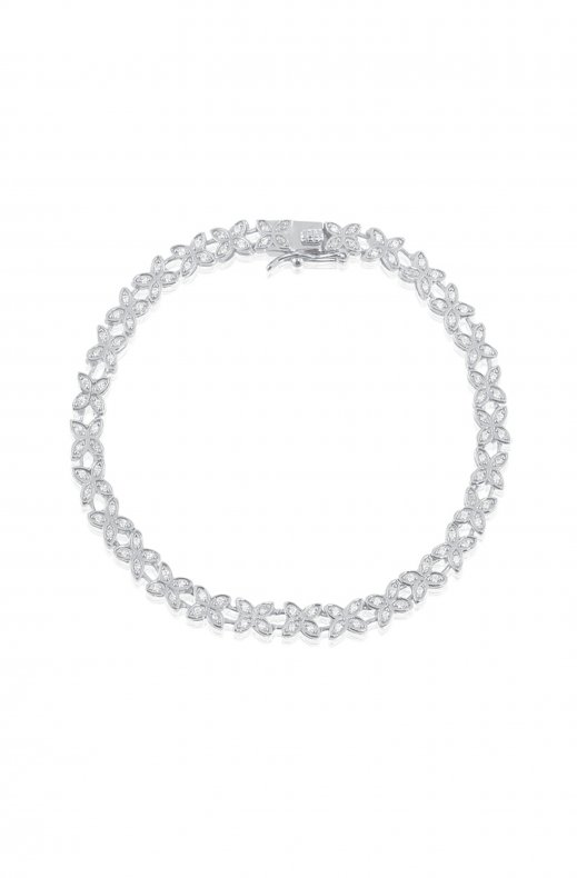 Carolina Gynning Jewelry - Sparkling Ellipse Bracelet Silver