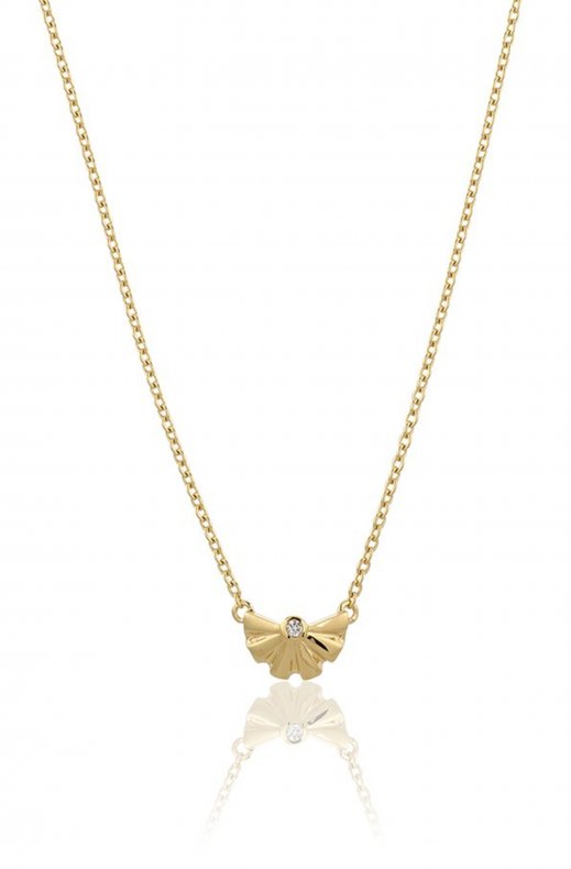 Carolina Gynning Jewelry - Sunfeather Necklace Goldplated