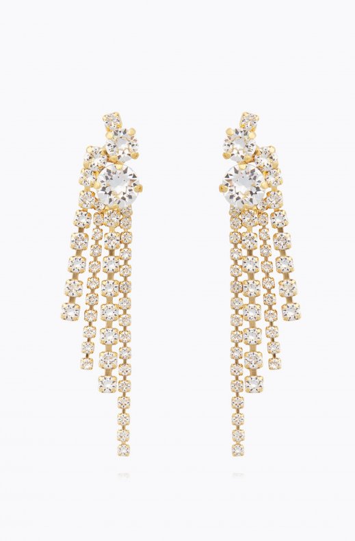 Caroline Svedbom - Amy Earring - Gold Crystal