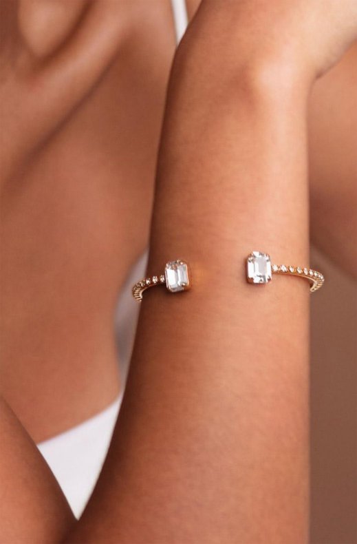 Caroline Svedbom Bridal - By Your Side Braclet - Gold Crystal