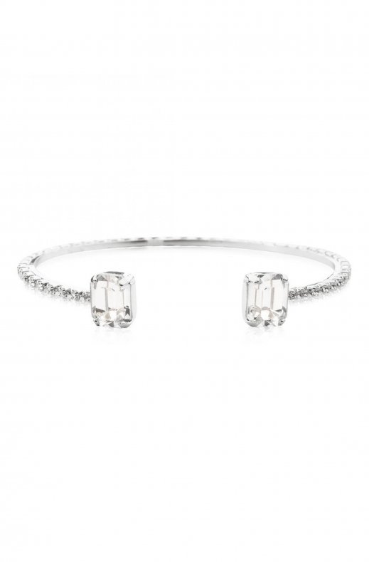 Caroline Svedbom Bridal - By Your Side Braclet - Rhodium Crystal