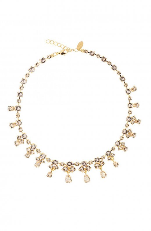 Caroline Svedbom Bridal - Grand Entrence Necklace - Gold Silk