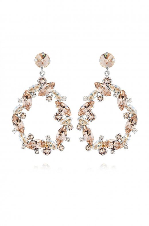 Caroline Svedbom Bridal - Million Reasons Earring - Rhodium Crystal Golden Shadow