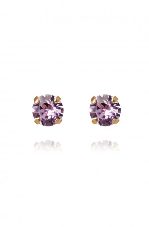 Caroline Svedbom - Classic Stud Earring Gold Violet