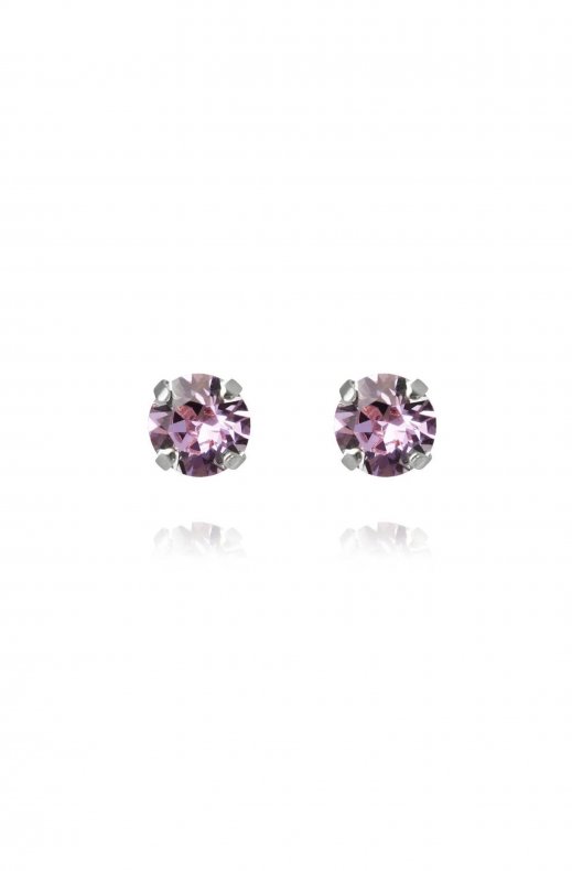 Caroline Svedbom - Classic Stud Earring - Rhodium Violet