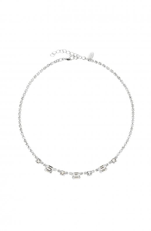 Caroline Svedbom - Corinna Necklace - Rhodium Crystal