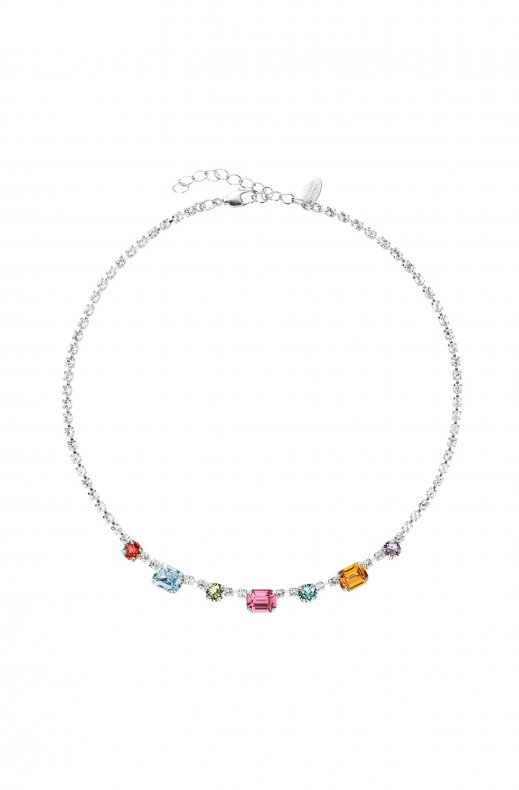 Caroline Svedbom - Corinna Necklace - Rhodium Rainbow