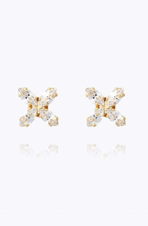 Caroline Svedbom - Crystal Star Earrings - Gold Crystal