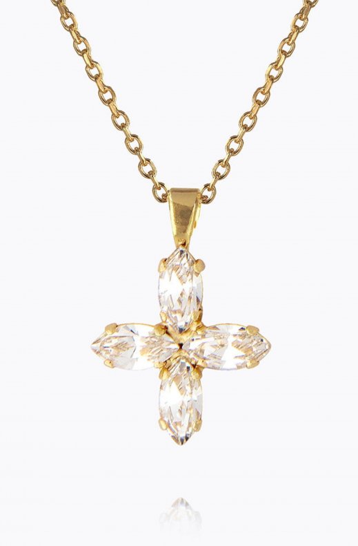 Caroline Svedbom - Crystal Star Necklace 90 - Gold Crystal