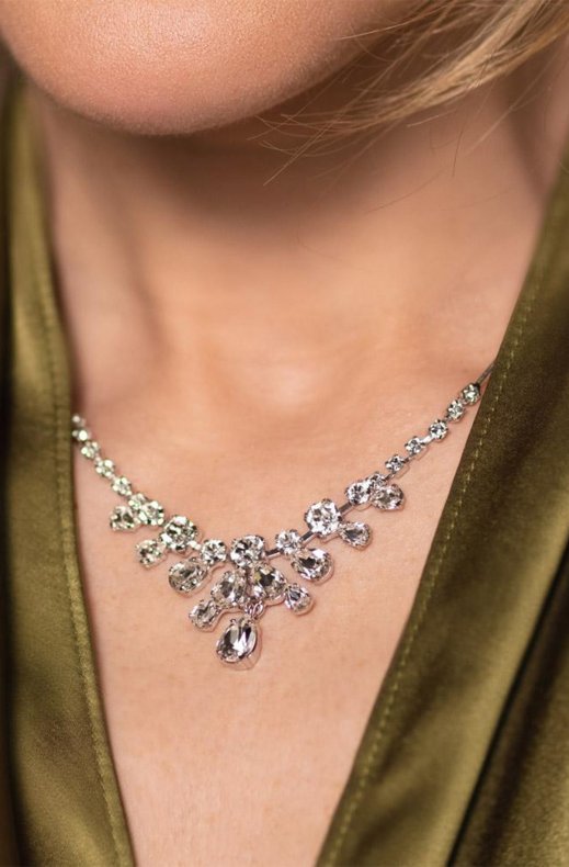 Caroline Svedbom - Daphne Necklace Rhodium Crystal