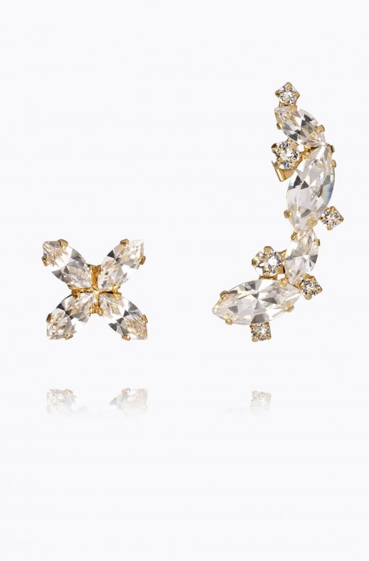Caroline Svadbom - Eleanna Earrings - Gold Crystal
